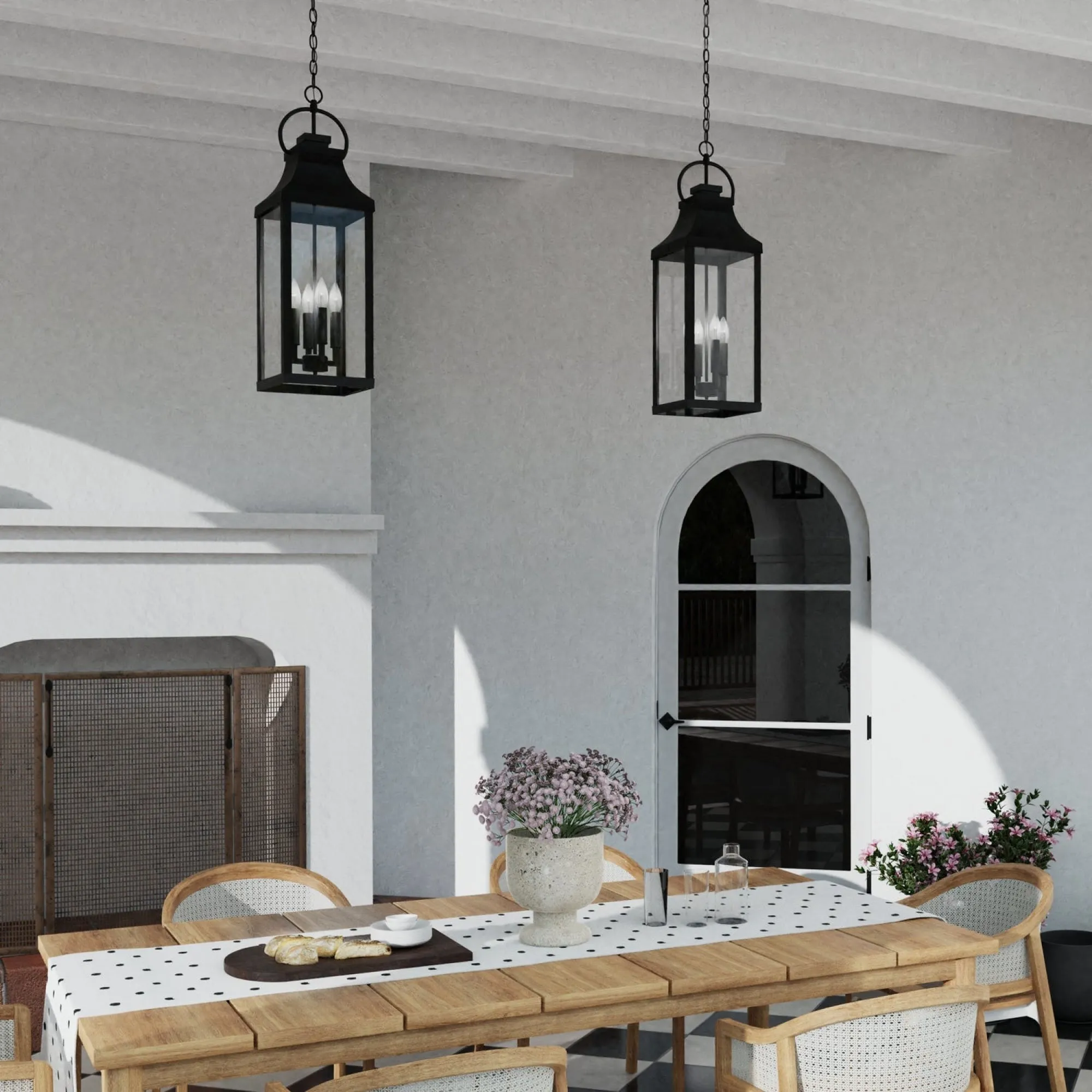 Bradford Coastal Outdoor Pendant - Black