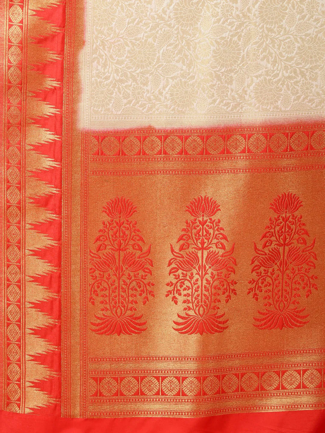 Brocade Zari Jaal Woven Handloom Saree
