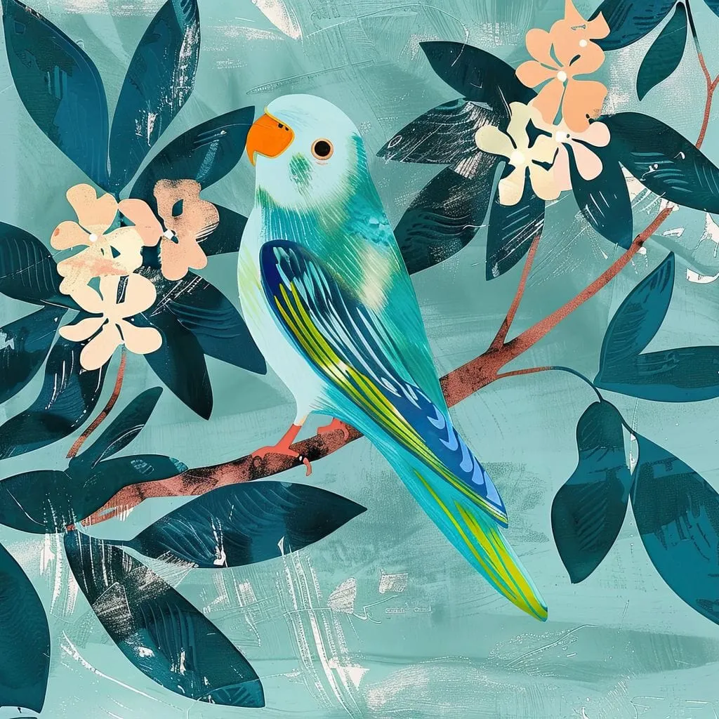 Budgie Blossom Serenade