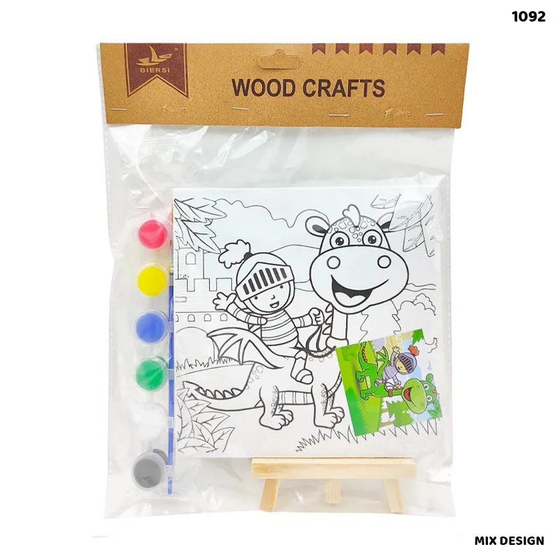 Canvas Board With Easel Printed 15 cm X 15 cm