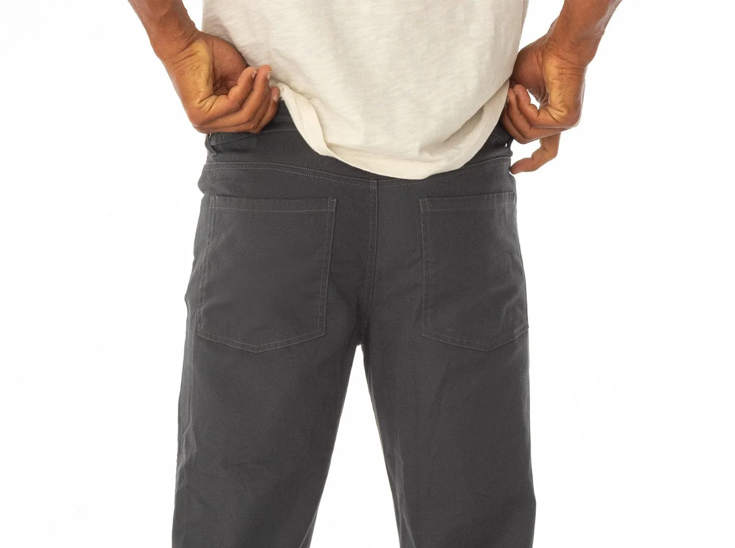 Comfort Canvas Pants - Charcoal