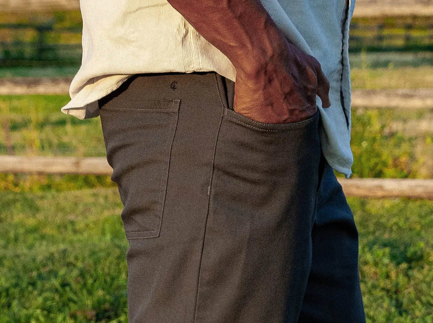 Comfort Canvas Pants - Charcoal