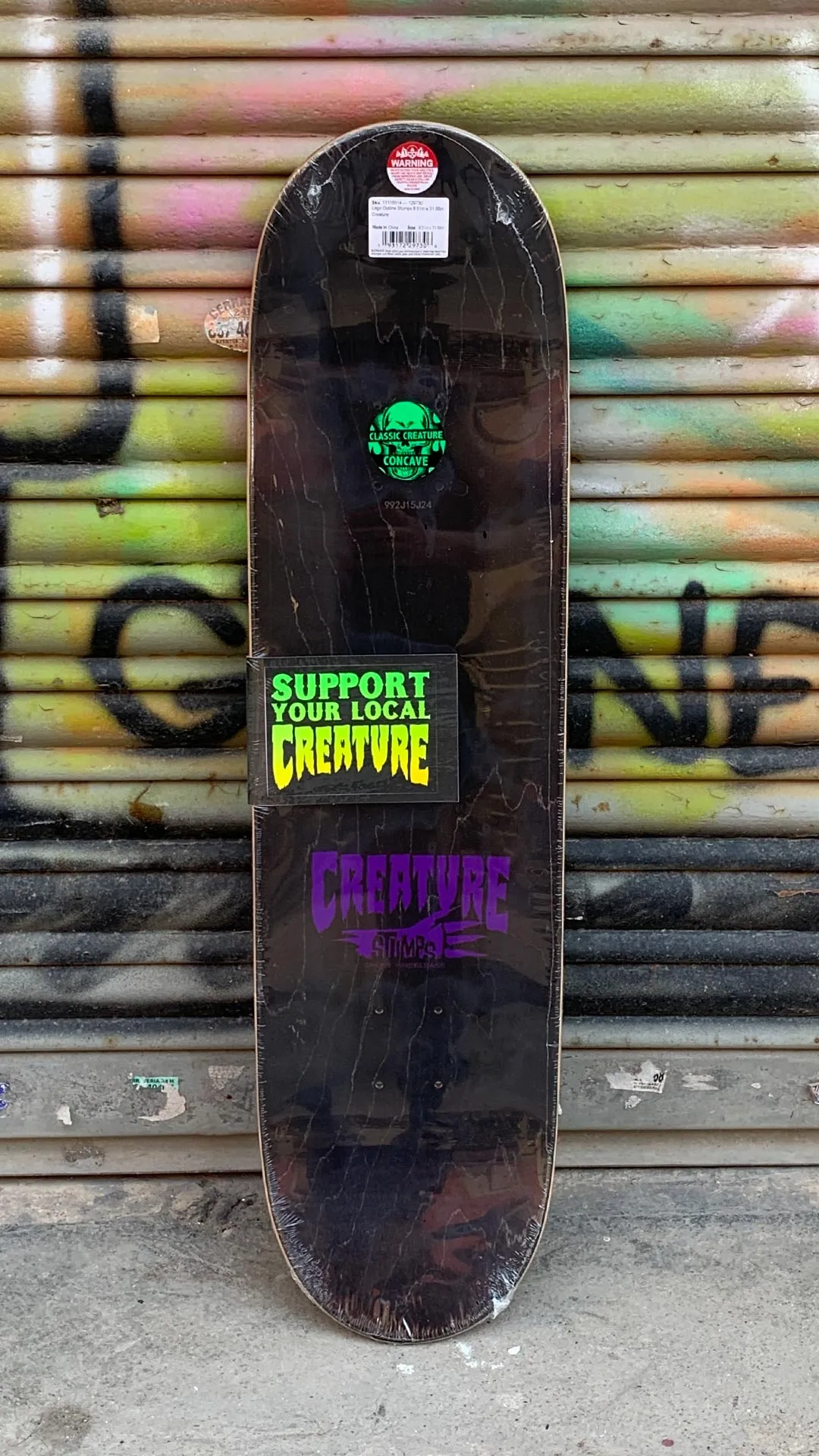 Creature Skateboards Logo Outline Stumps 8.51 Skateboard Deck- Tabla Skate