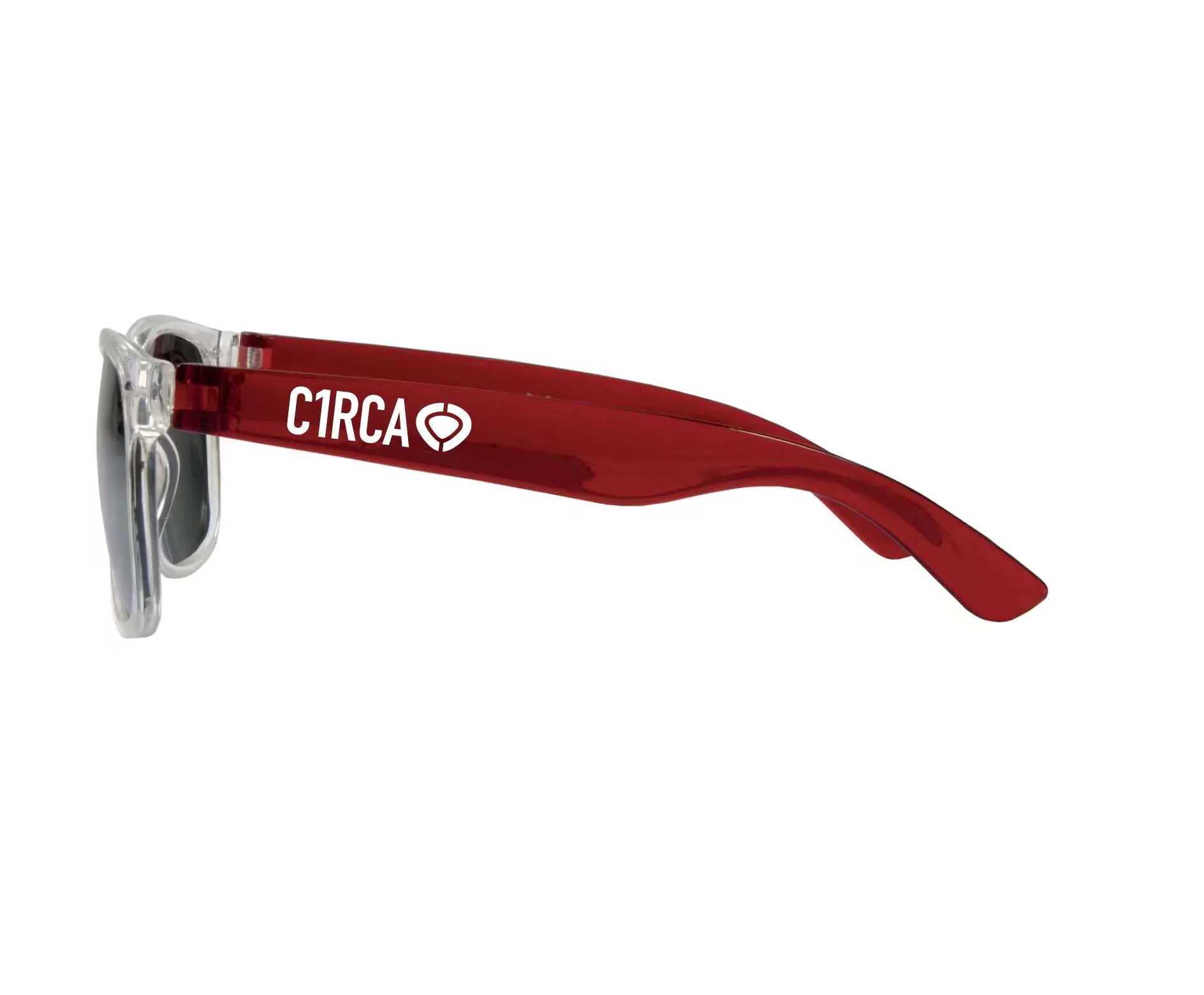 DIN ICON Sunglasses - White/Red