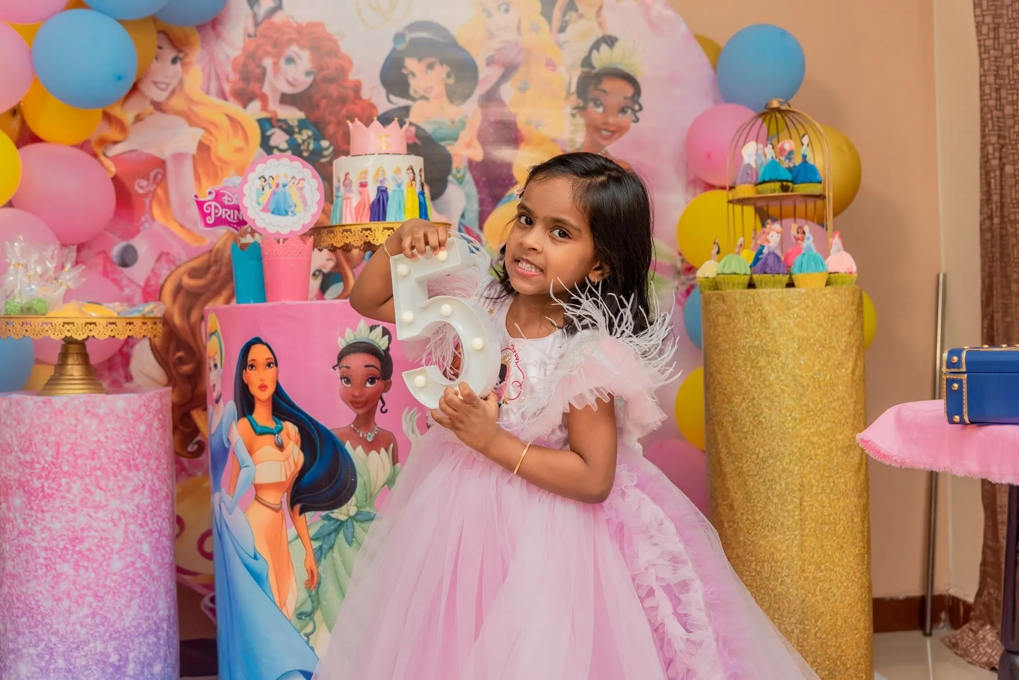 Doll Gown with Detachable Trail
