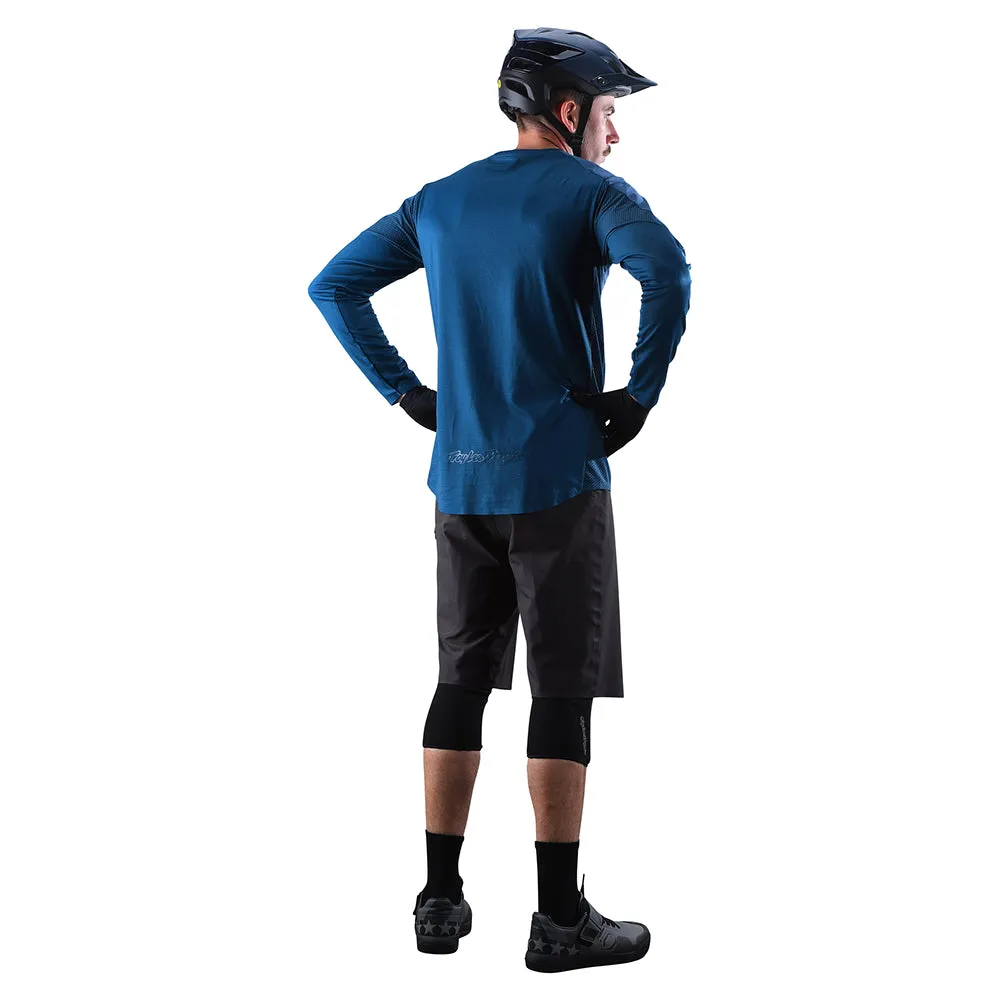 Drift LS Jersey Solid Dark Slate Blue