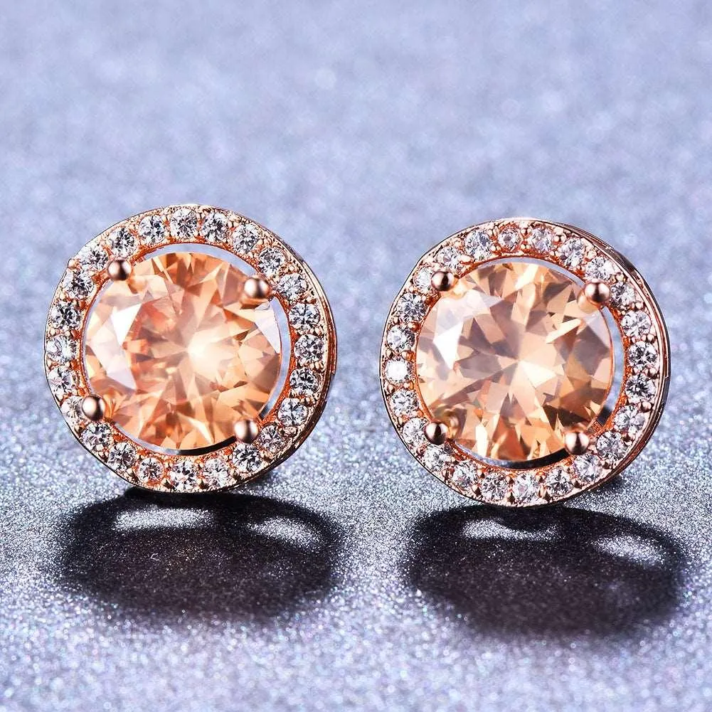 Female Cute Fashion Zircon Earrings Jewelry
