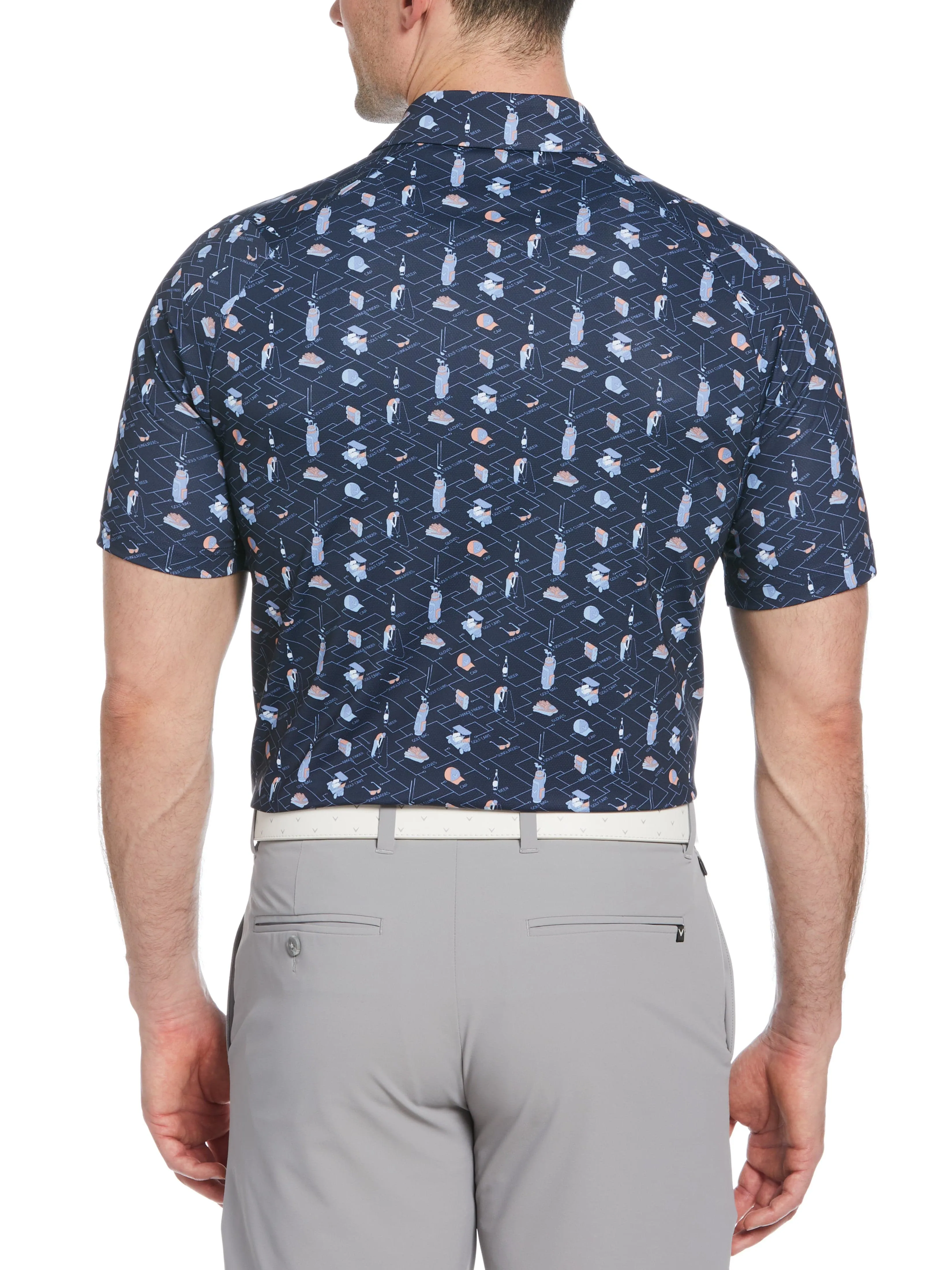 Golf Essentials Print Golf Polo