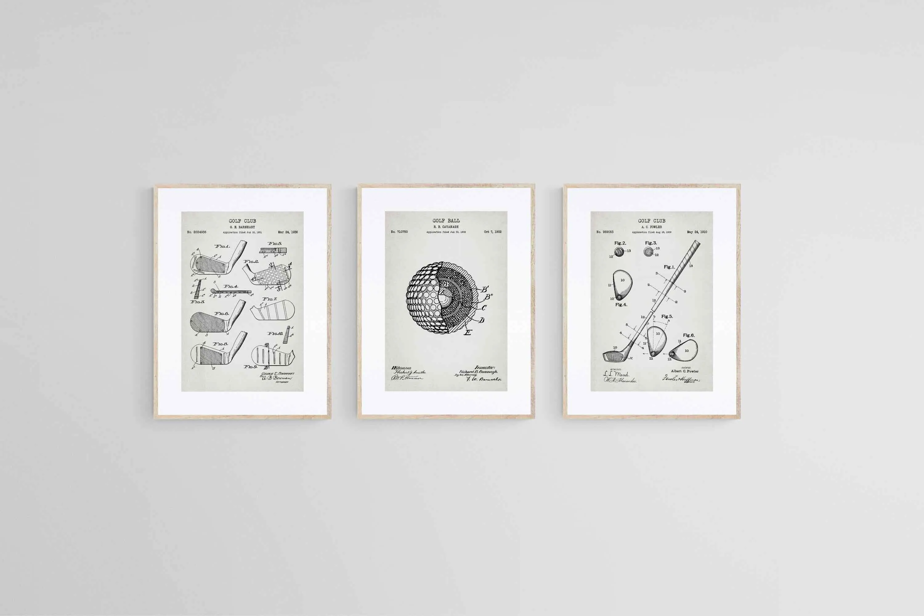 Golf Patents Set