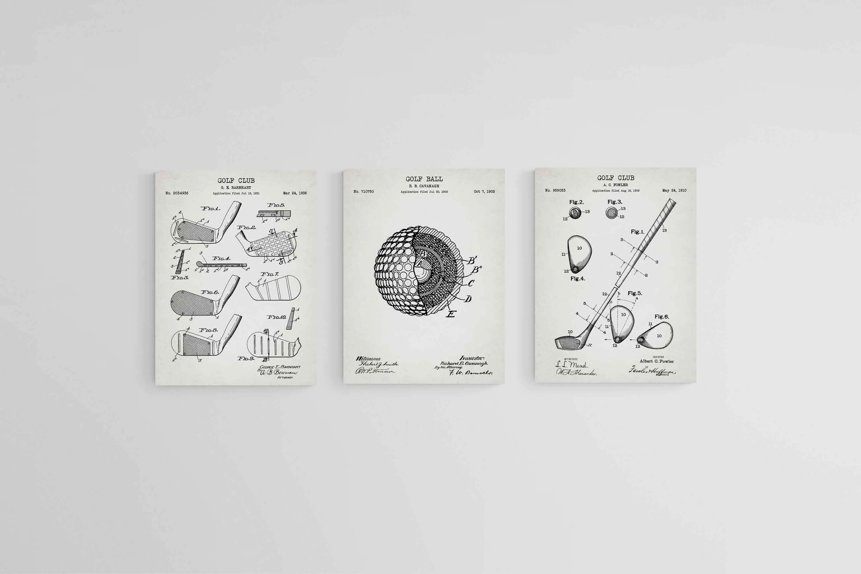 Golf Patents Set