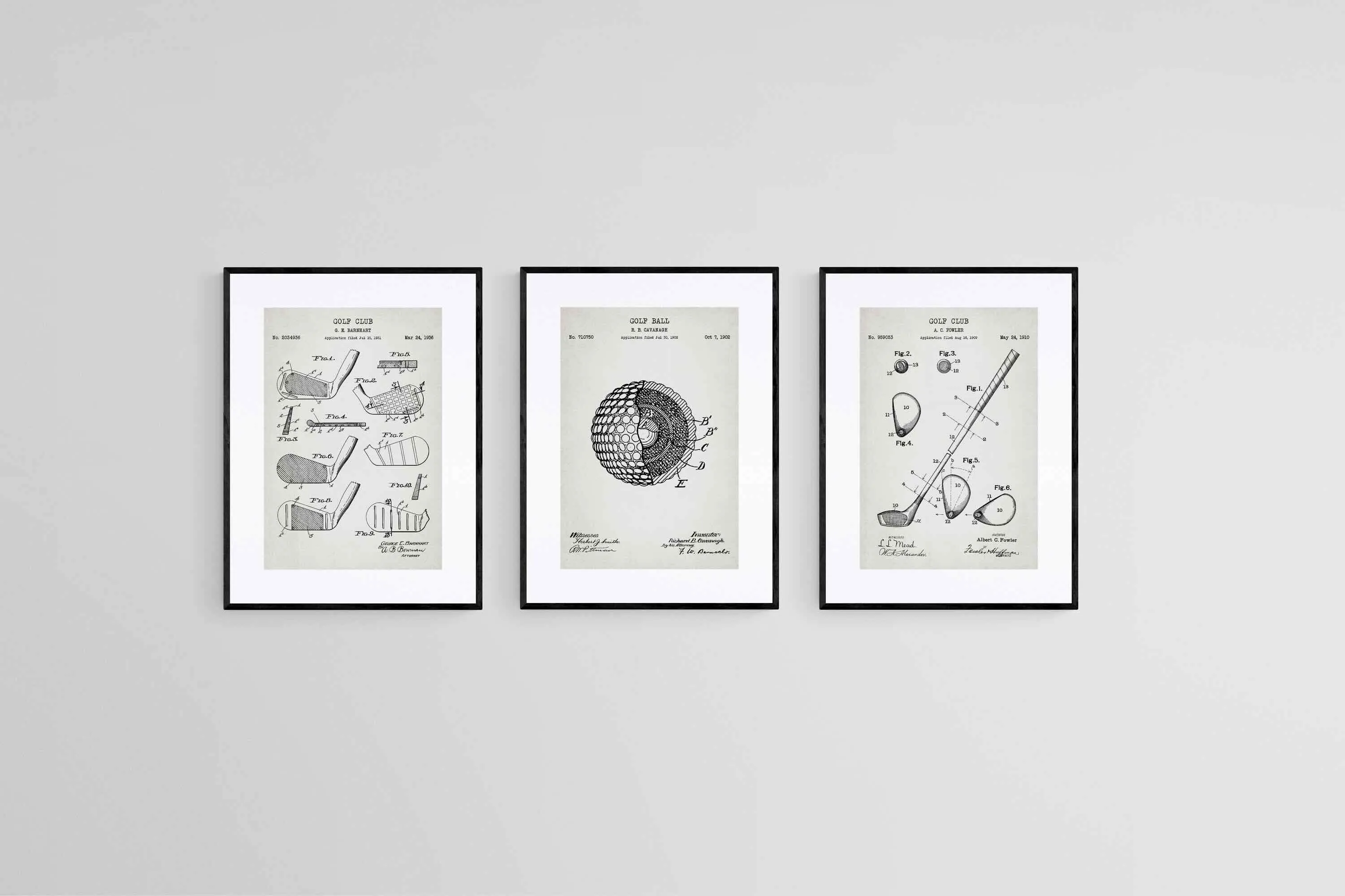Golf Patents Set