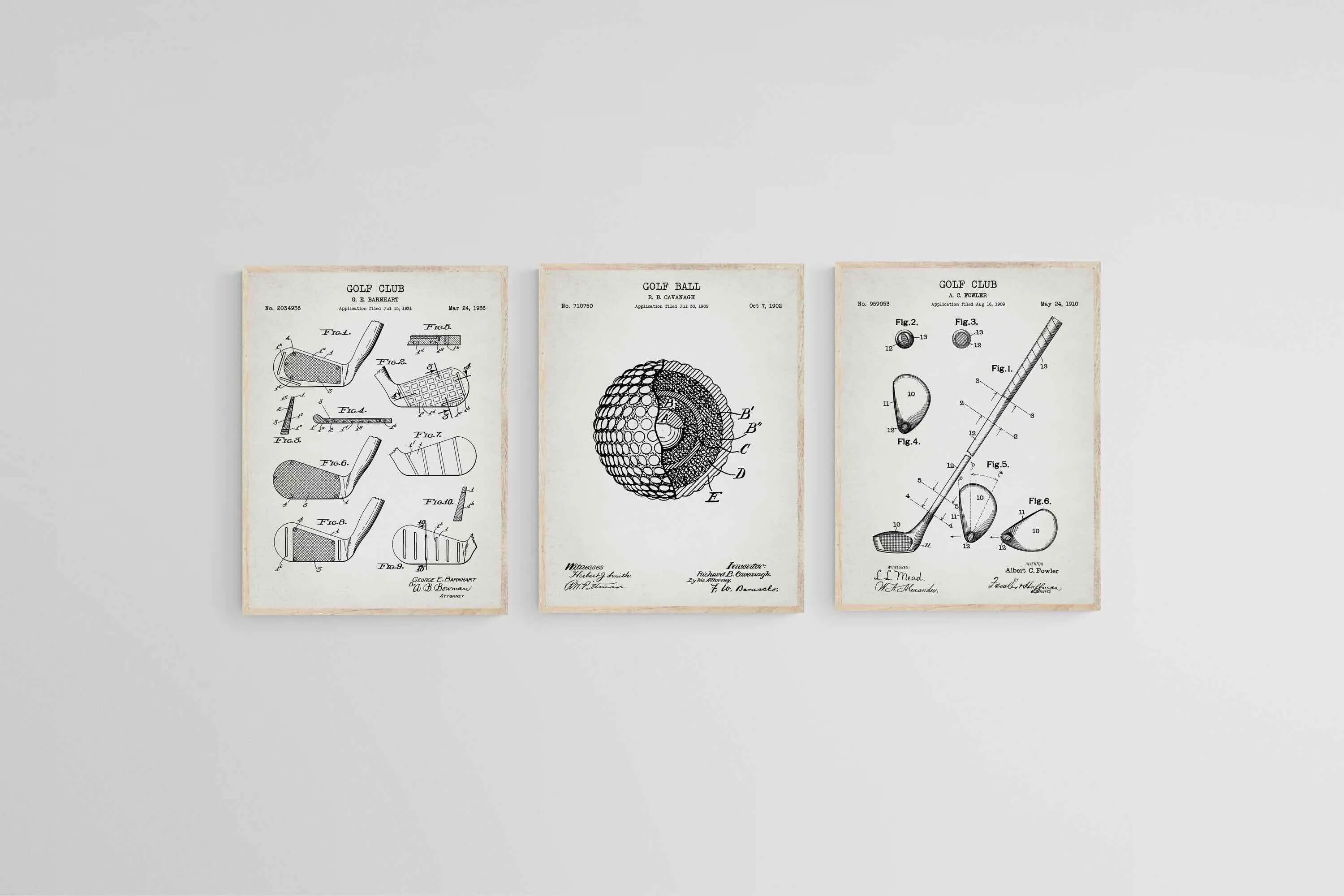 Golf Patents Set