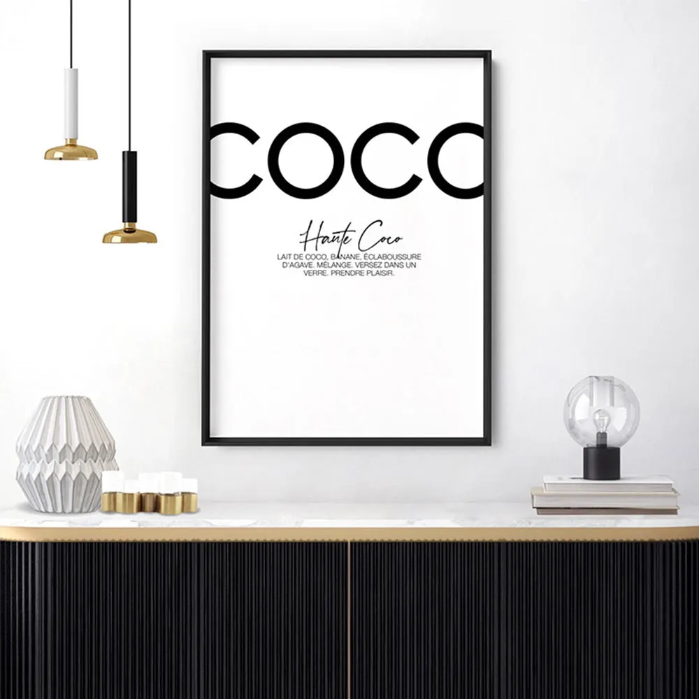 Haute Coco B&W - Art Print