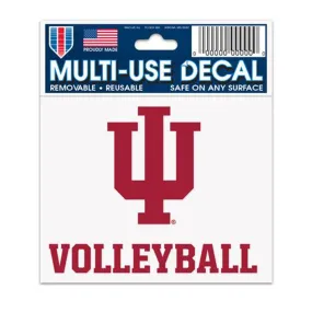 Indiana Hoosiers 3" x 4" Volleyball Decal