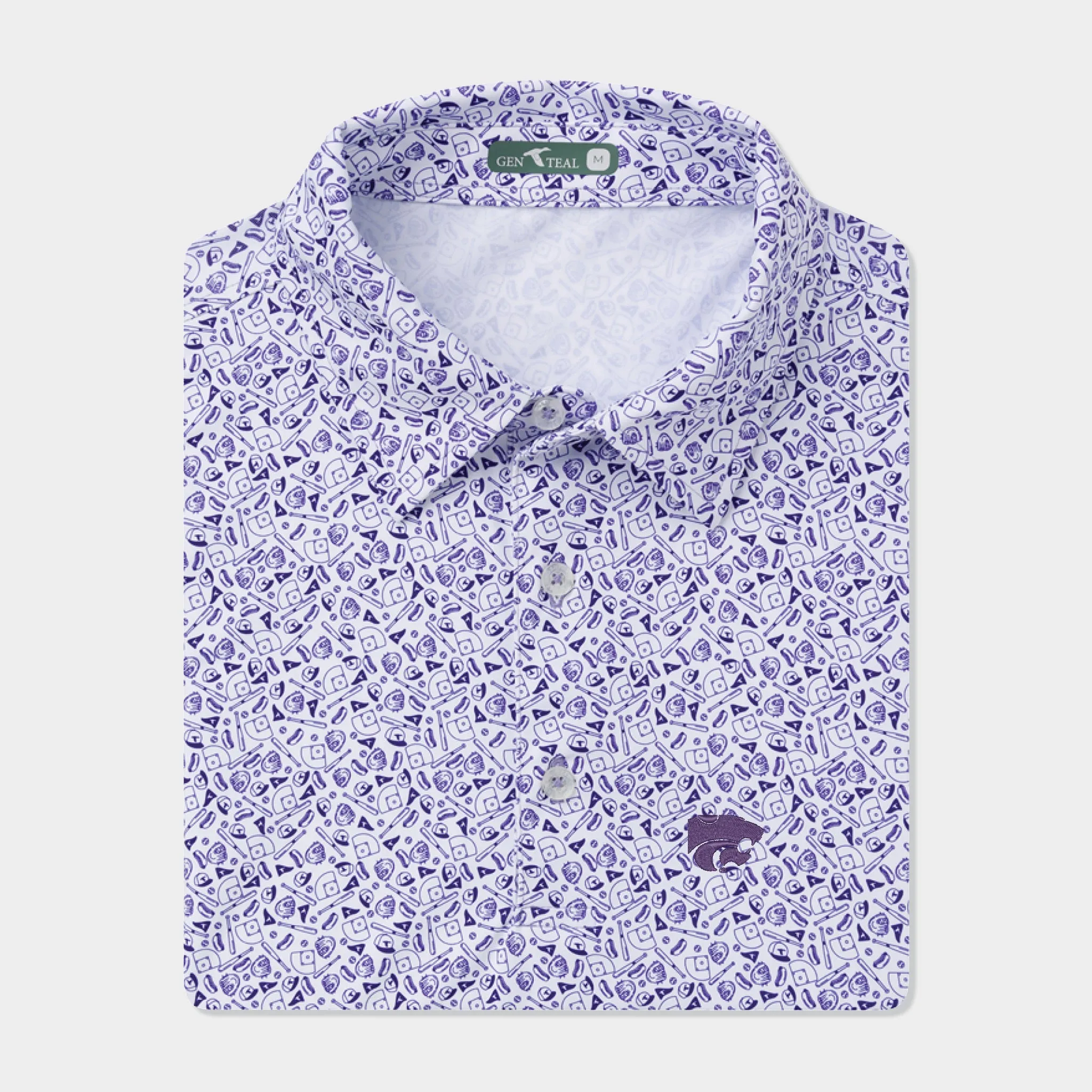 Kansas State Ballpark brrrº Performance Polo