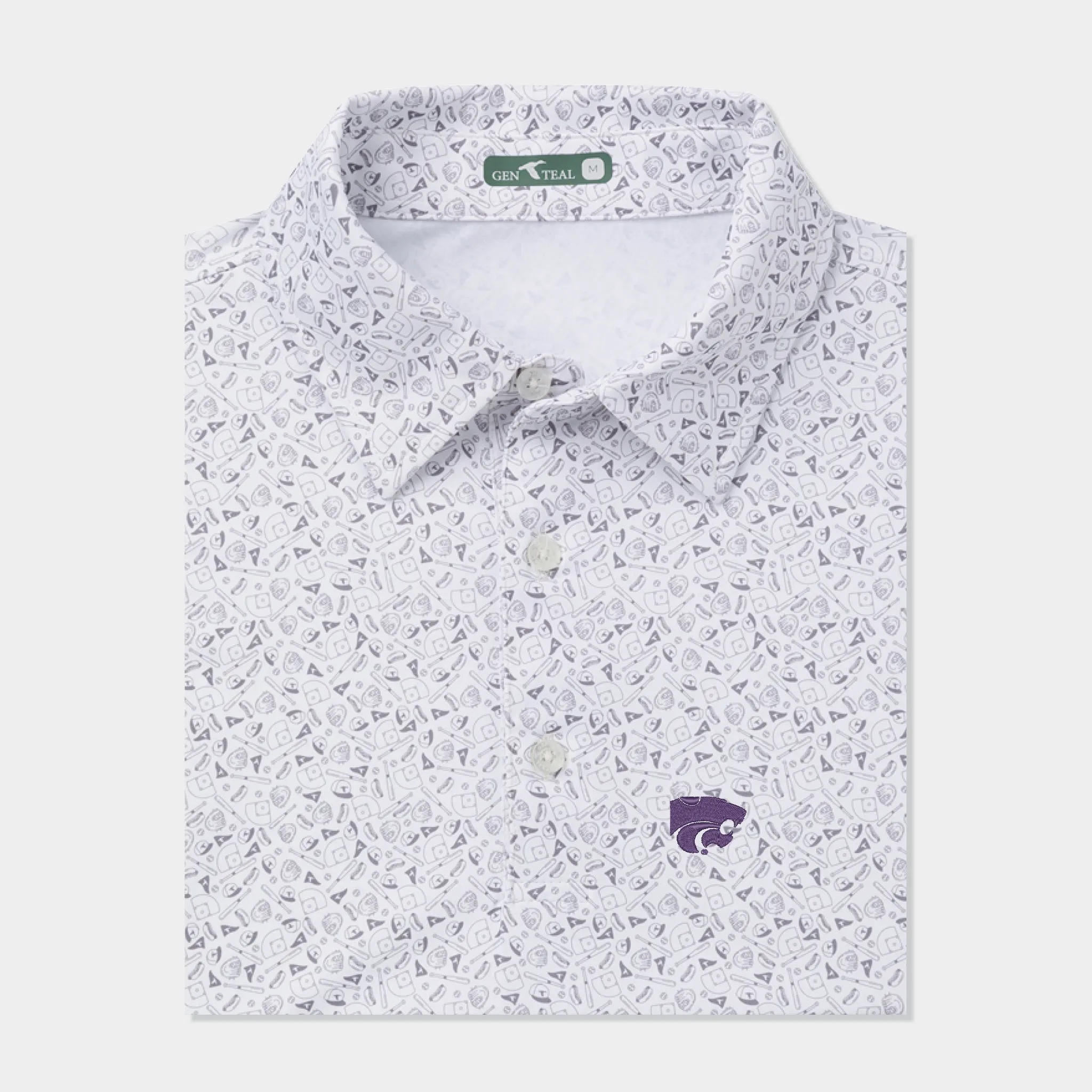Kansas State Ballpark brrrº Performance Polo