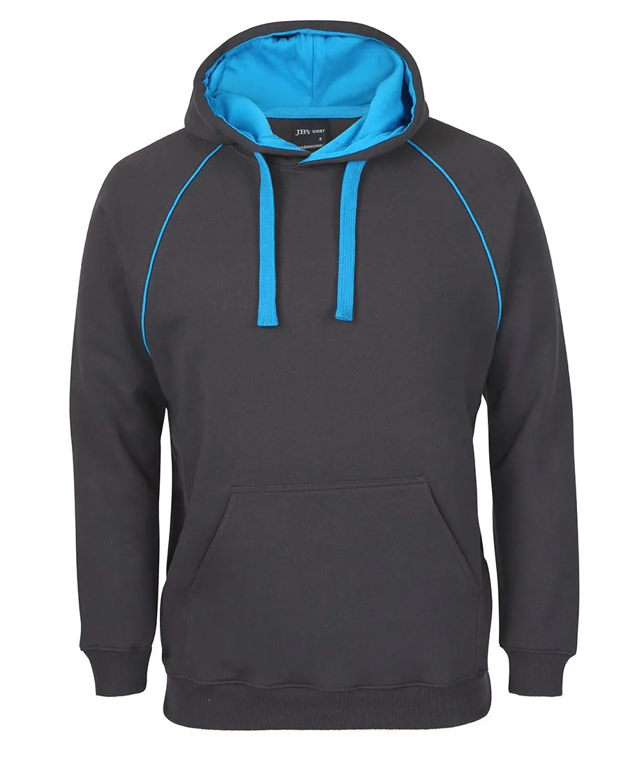 KIDS & ADULTS CONTRAST FLEECY HOODIE GUNMETAL OPTIONS