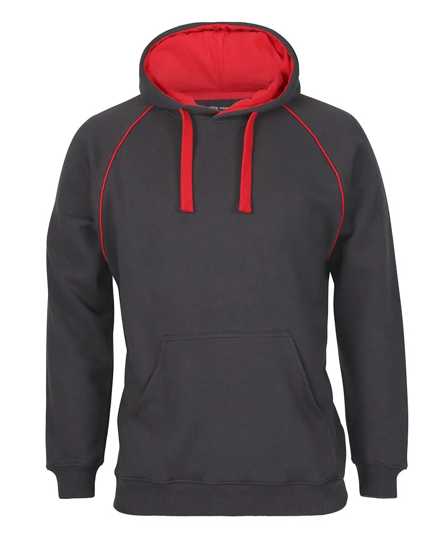 KIDS & ADULTS CONTRAST FLEECY HOODIE GUNMETAL OPTIONS