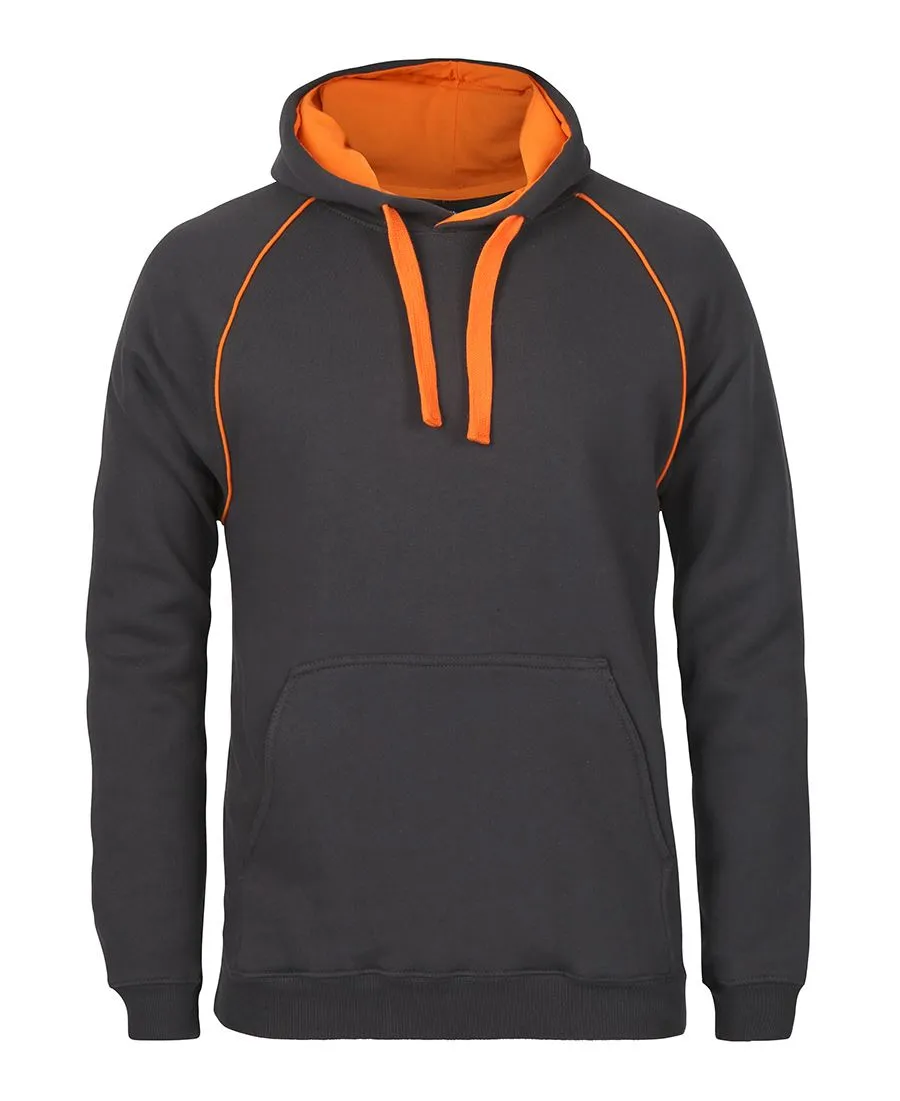 KIDS & ADULTS CONTRAST FLEECY HOODIE GUNMETAL OPTIONS