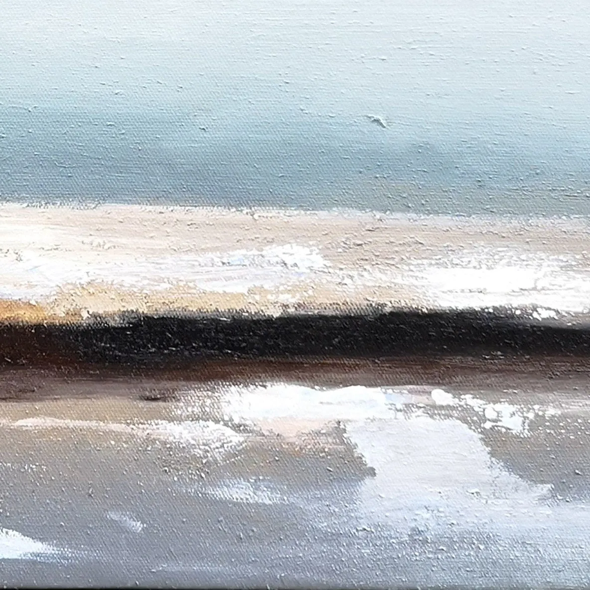 Large Beach Painting Beach Wall Art Abstract Painting Landscape Kp22
