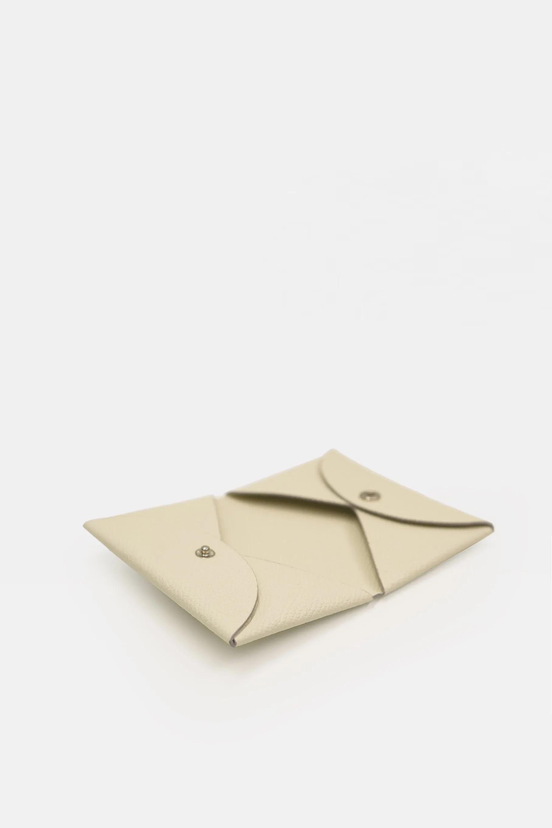 Leather Card Holder, Ivory
