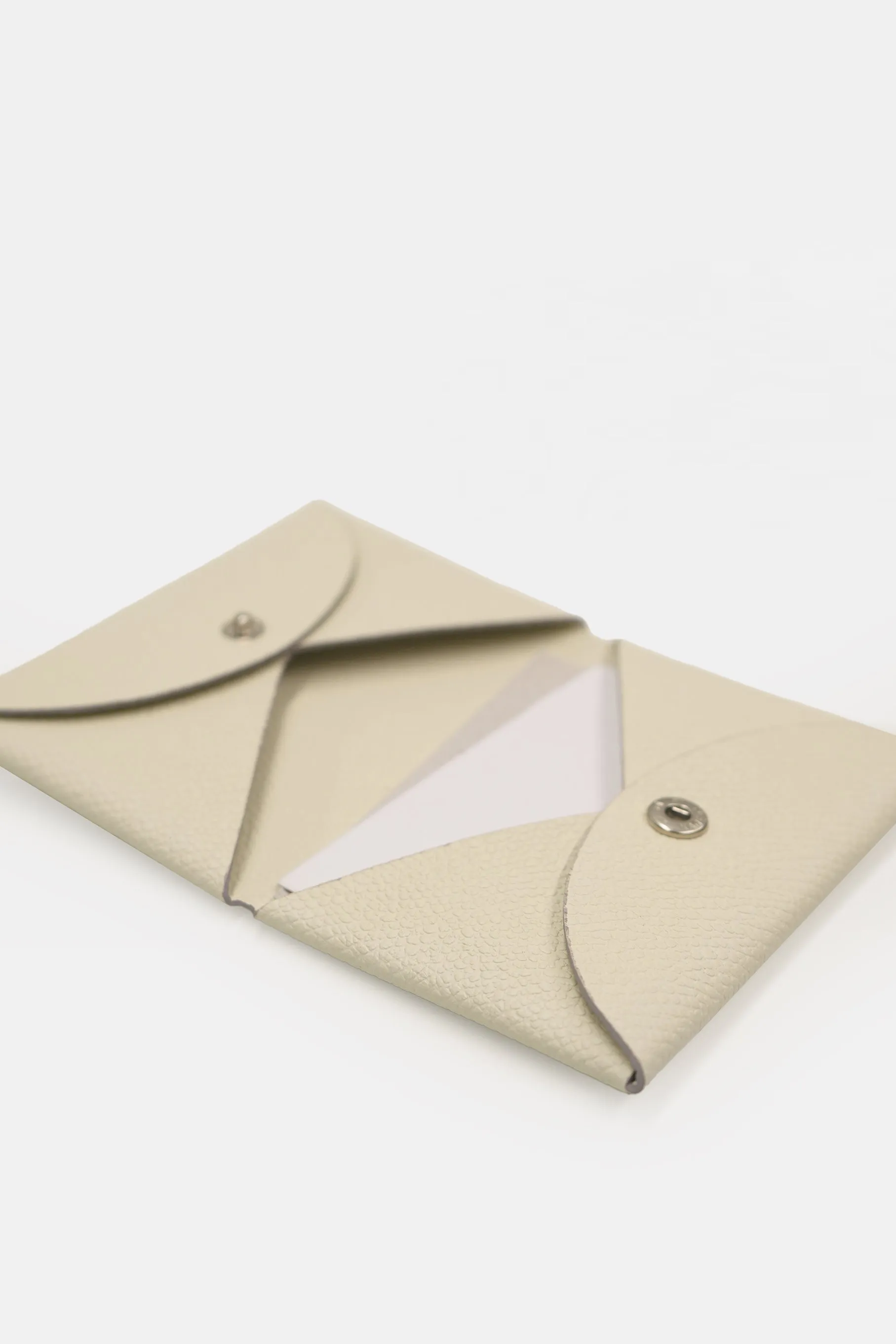 Leather Card Holder, Ivory