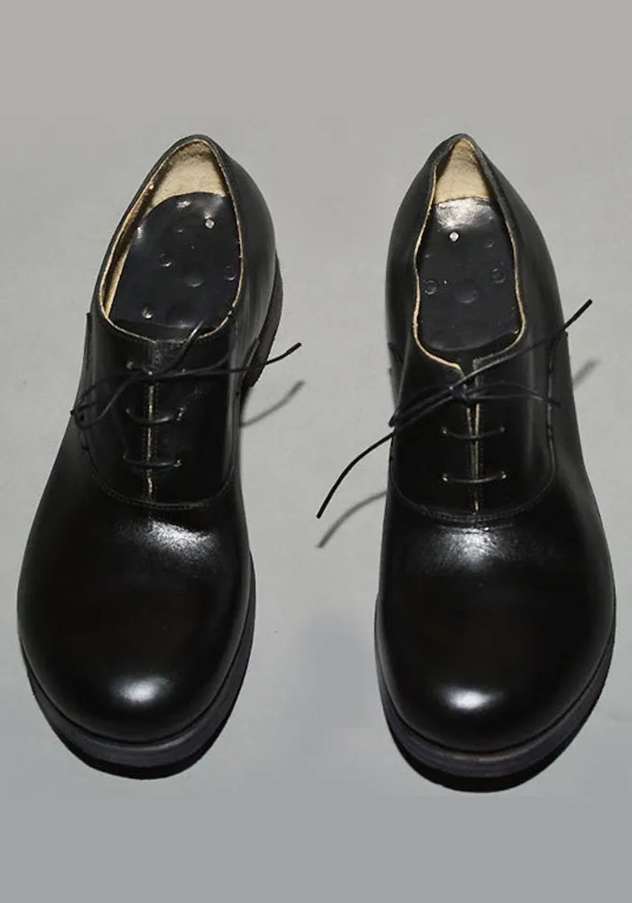 m.a  by Maurizio Amadei MENS DERBY LEATHER SHOES BLACK