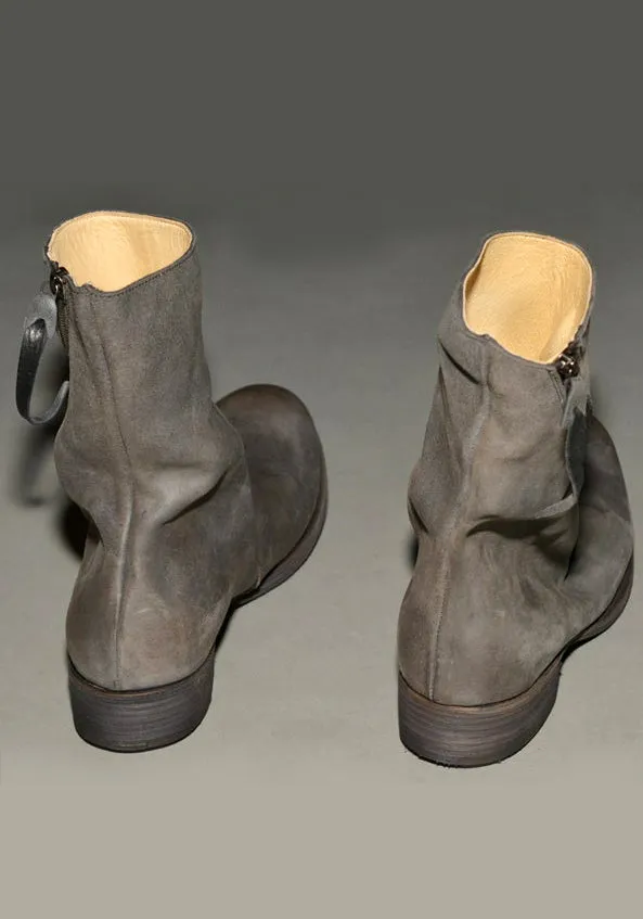 m.a  by Maurizio Amadei MENS DIAGONAL ZIPPED BOOTS BLACK