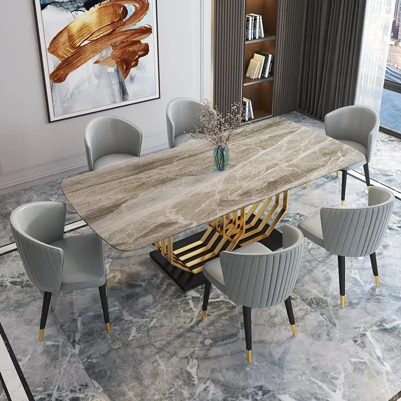 Masco Luxury Dining Table in SS - Gold