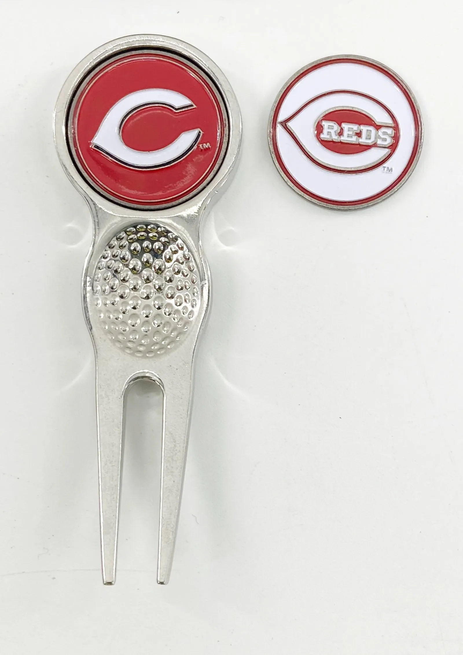 MLB Golf Divot Repair Tool Silver w/ Ballmark PICK YOUR TEAM