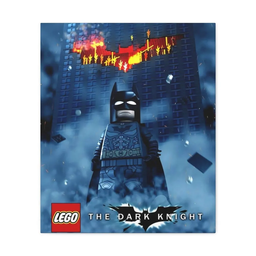 MOC  Compatible  Batman  Movie Wall Art Canvas Art With Backing.