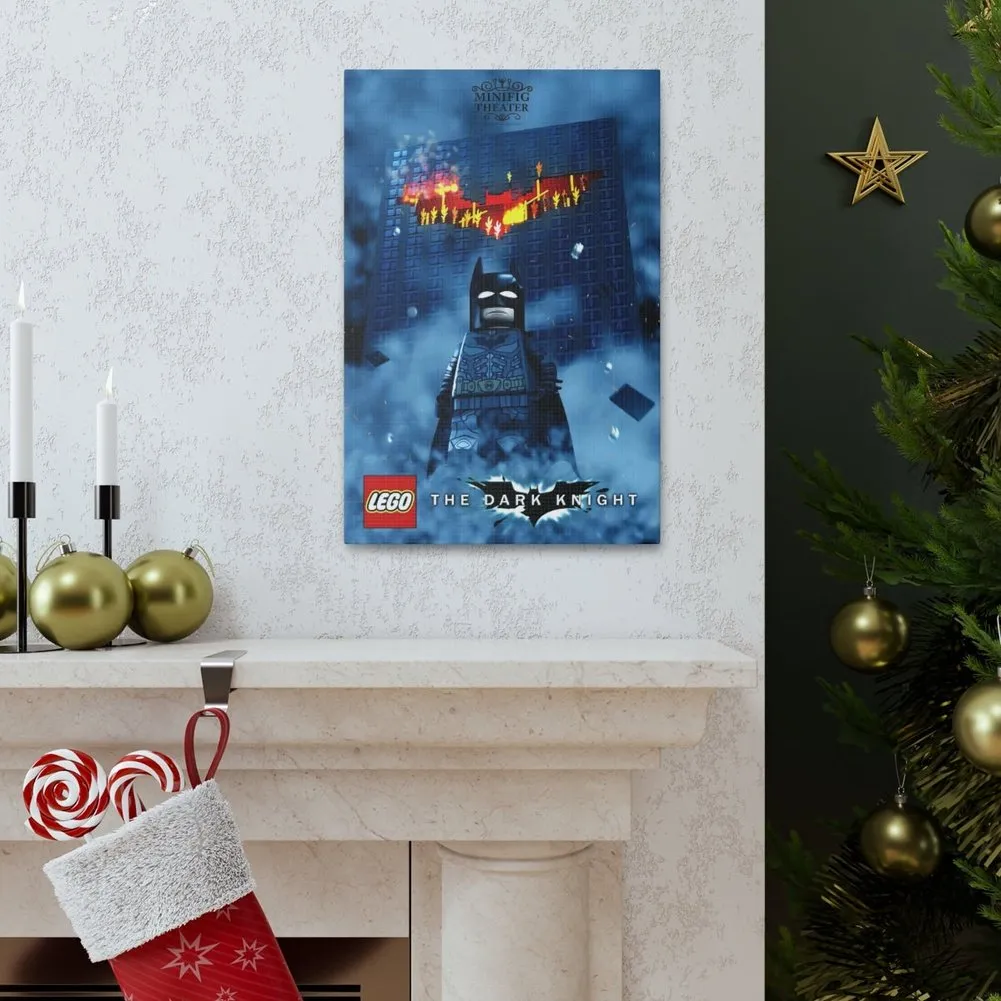 MOC  Compatible  Batman  Movie Wall Art Canvas Art With Backing.