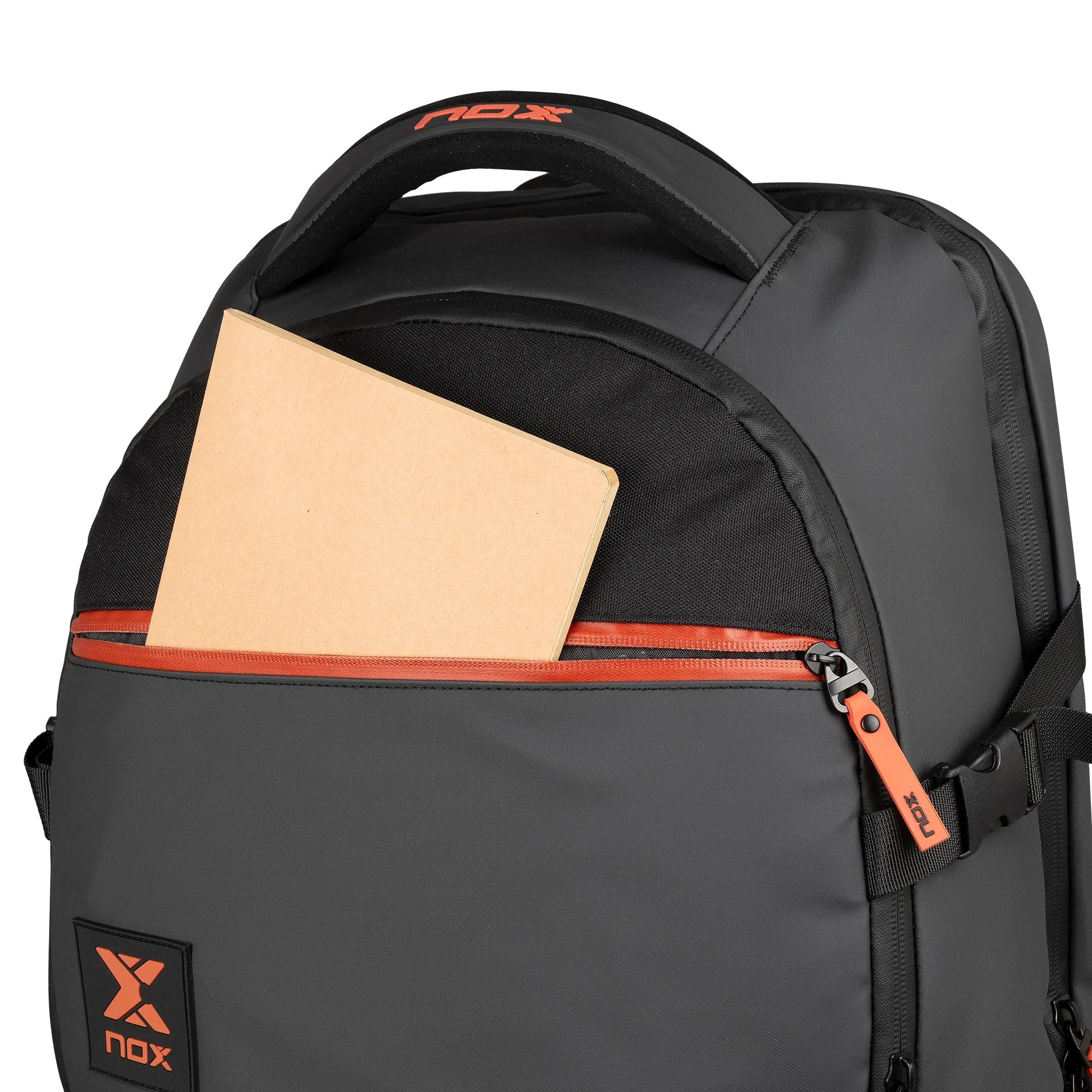 MOCHILA LUXURY OPEN SERIES NEGRO/ROJO