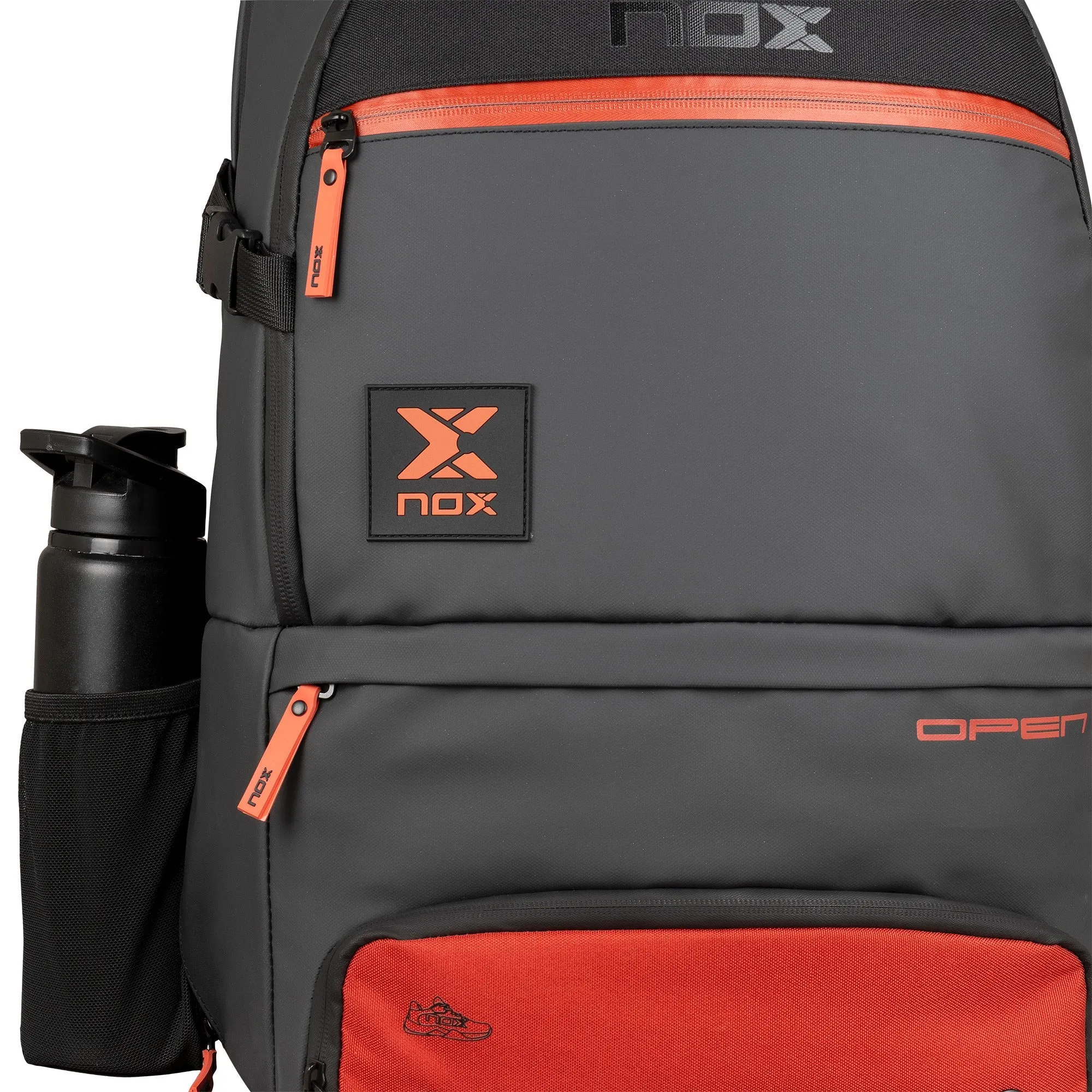 MOCHILA LUXURY OPEN SERIES NEGRO/ROJO