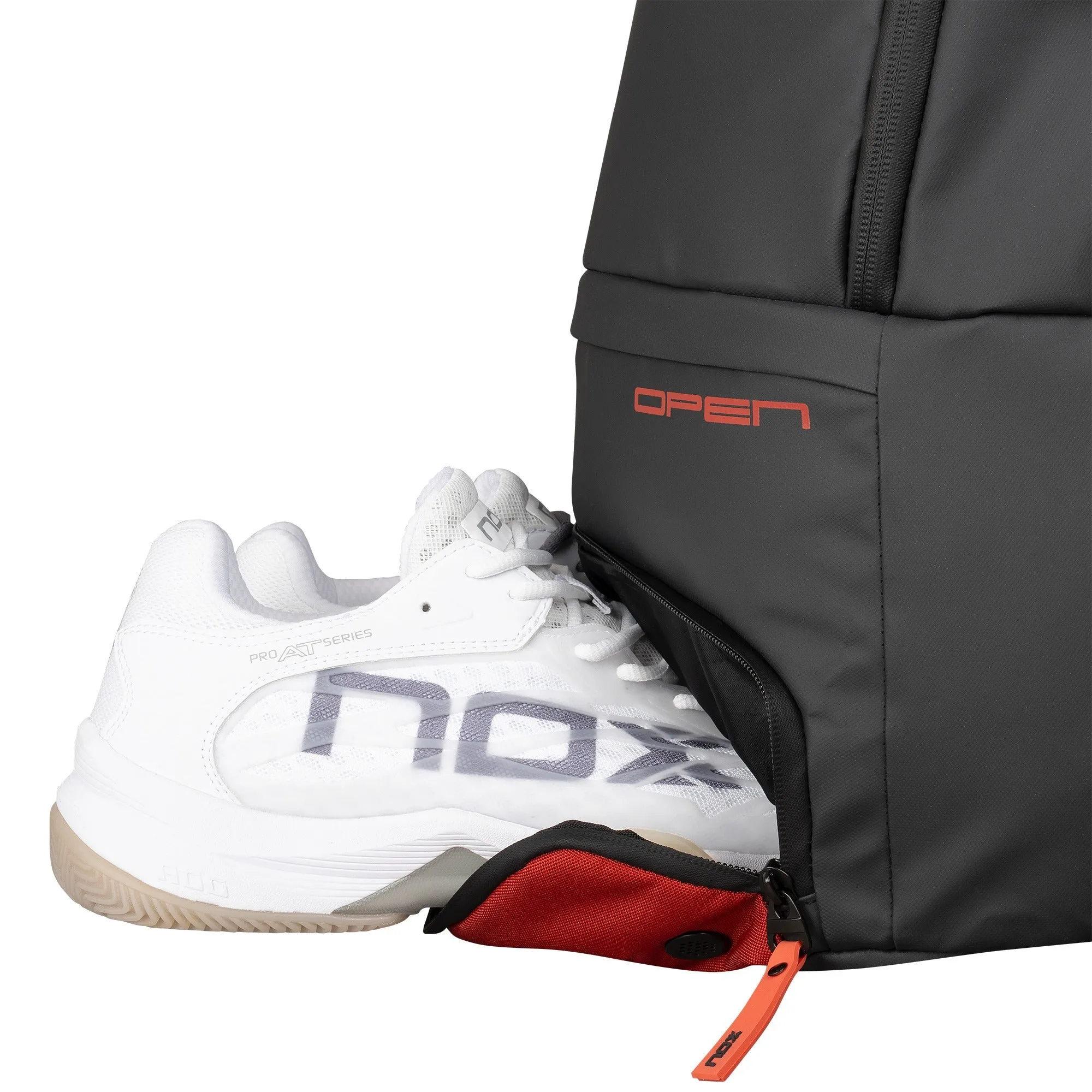 MOCHILA LUXURY OPEN SERIES NEGRO/ROJO