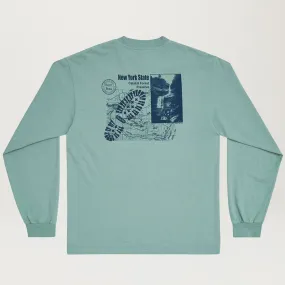 Only NY Upstate Trail L/S Tee (Stone Green)