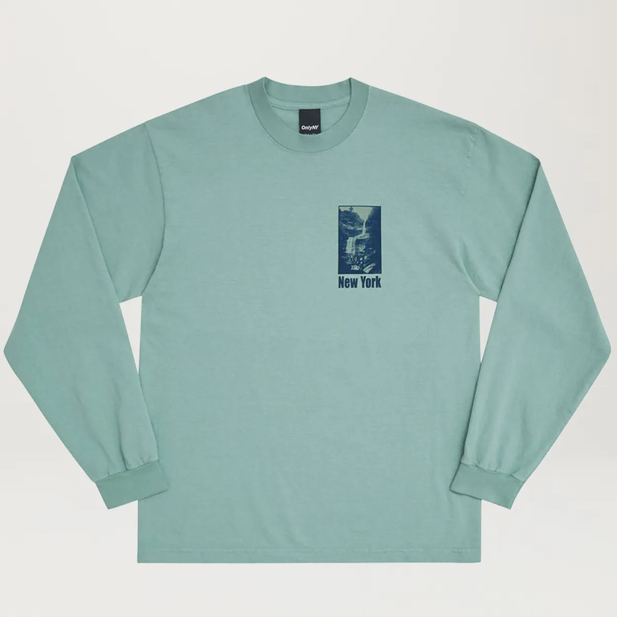 Only NY Upstate Trail L/S Tee (Stone Green)