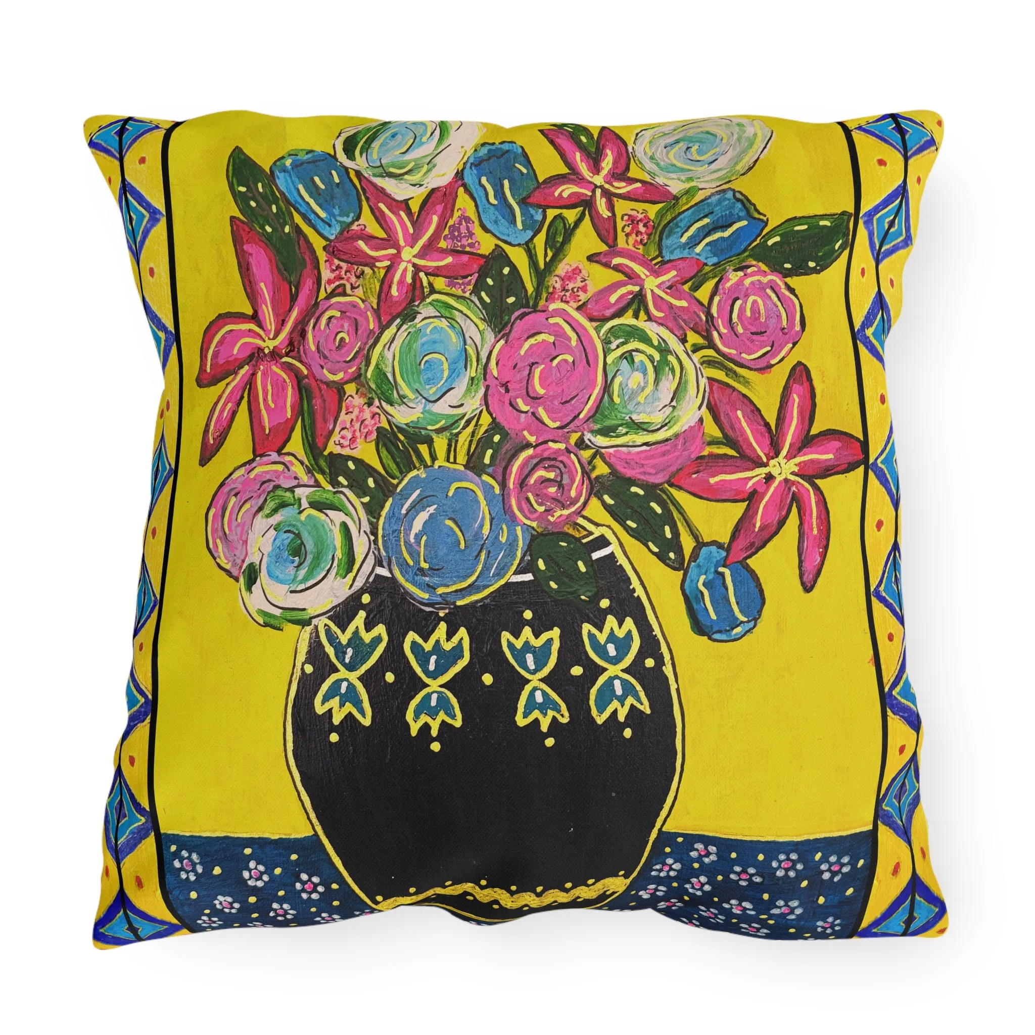 Outdoor Pillows - Festive Flowers