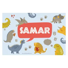 Personalised Themed Tablemat - Dinosaur