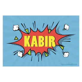 Personalised Themed Tablemat - Pop Art - Boy