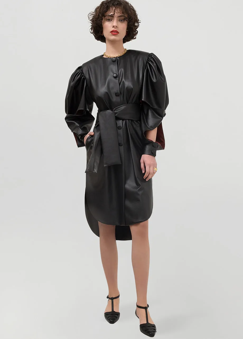 POWER LEATHER DRESS