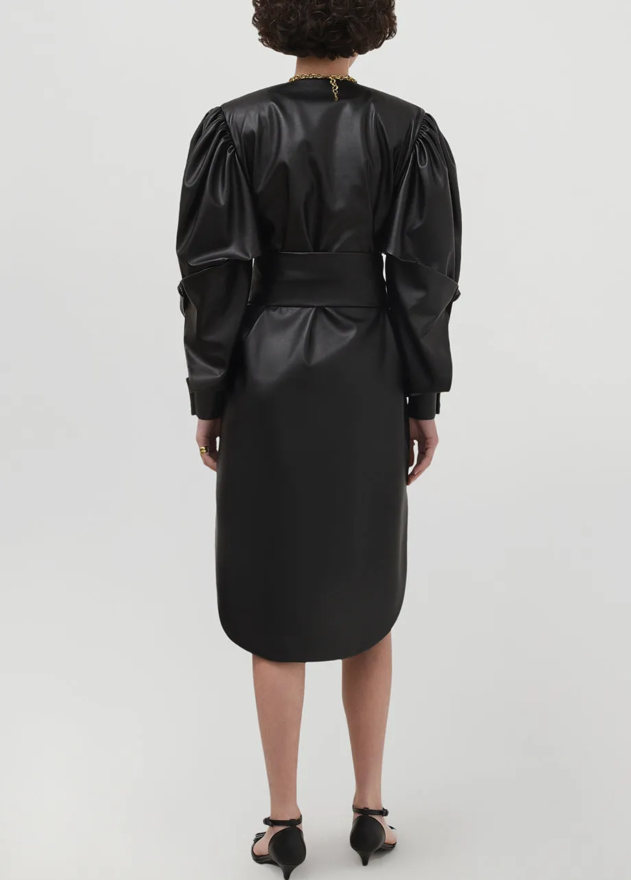 POWER LEATHER DRESS
