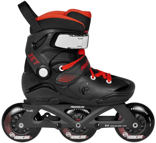 POWERSLIDE - Phuzion Jet Pro Black Adjustable Kids Inline Skates (PHUZION SALE!)
