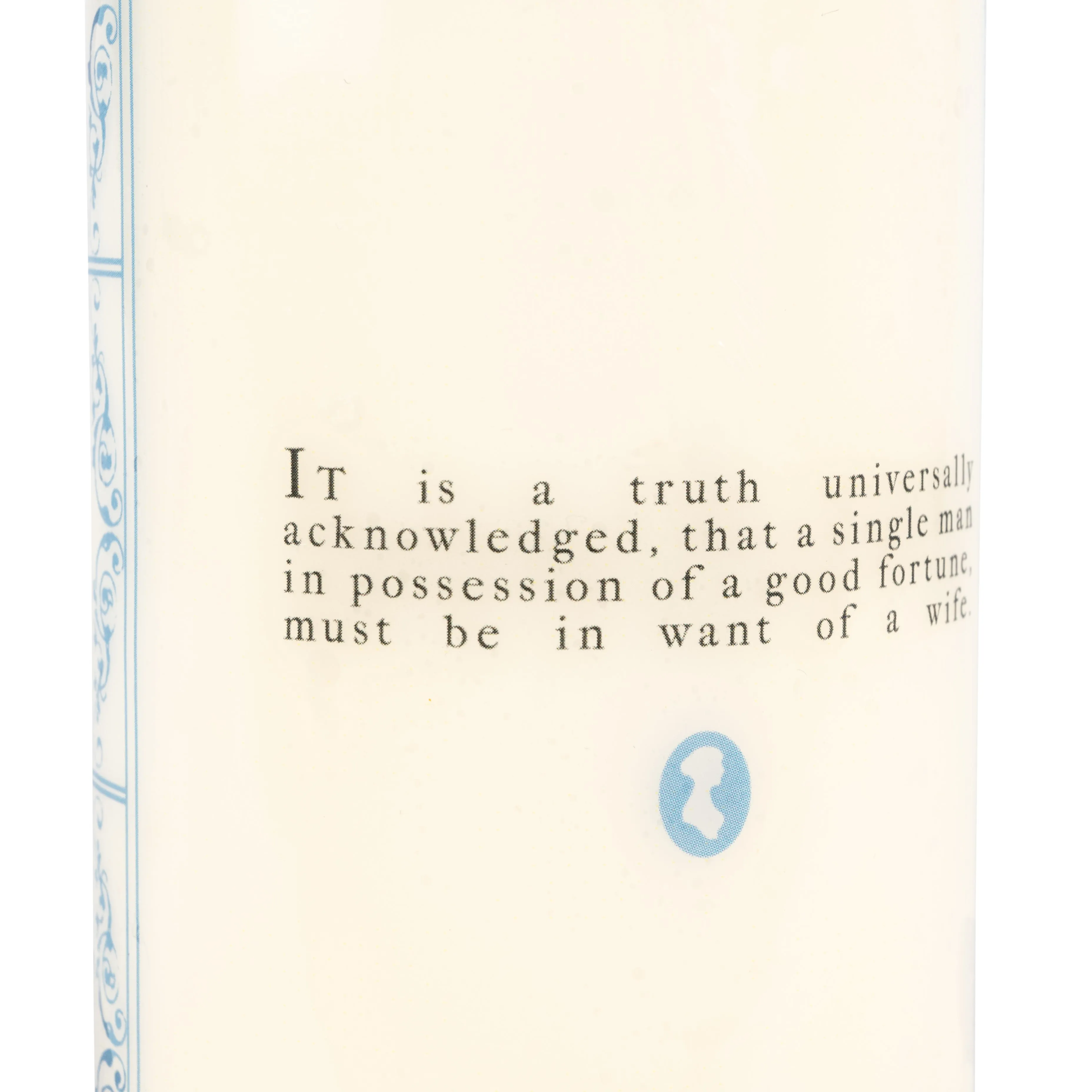 Pride and Prejudice Pillar Candle