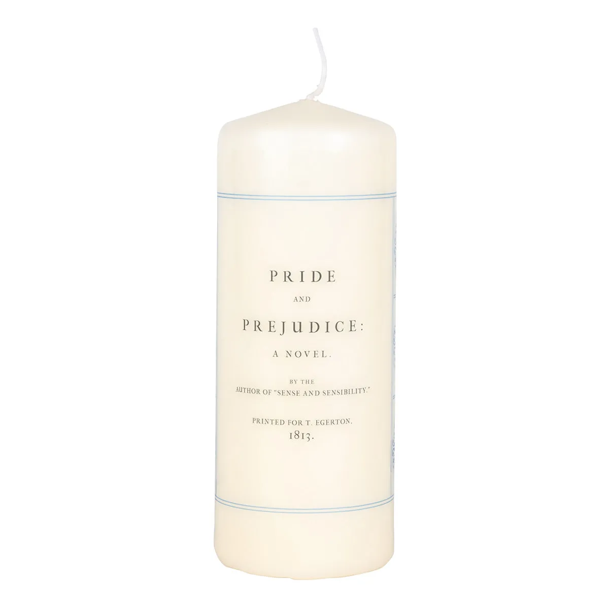 Pride and Prejudice Pillar Candle