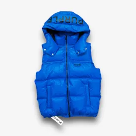 Purple Brand Nylon Puffer Vest Blue