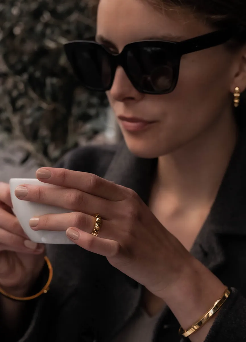 Ring | Rivets | Gold