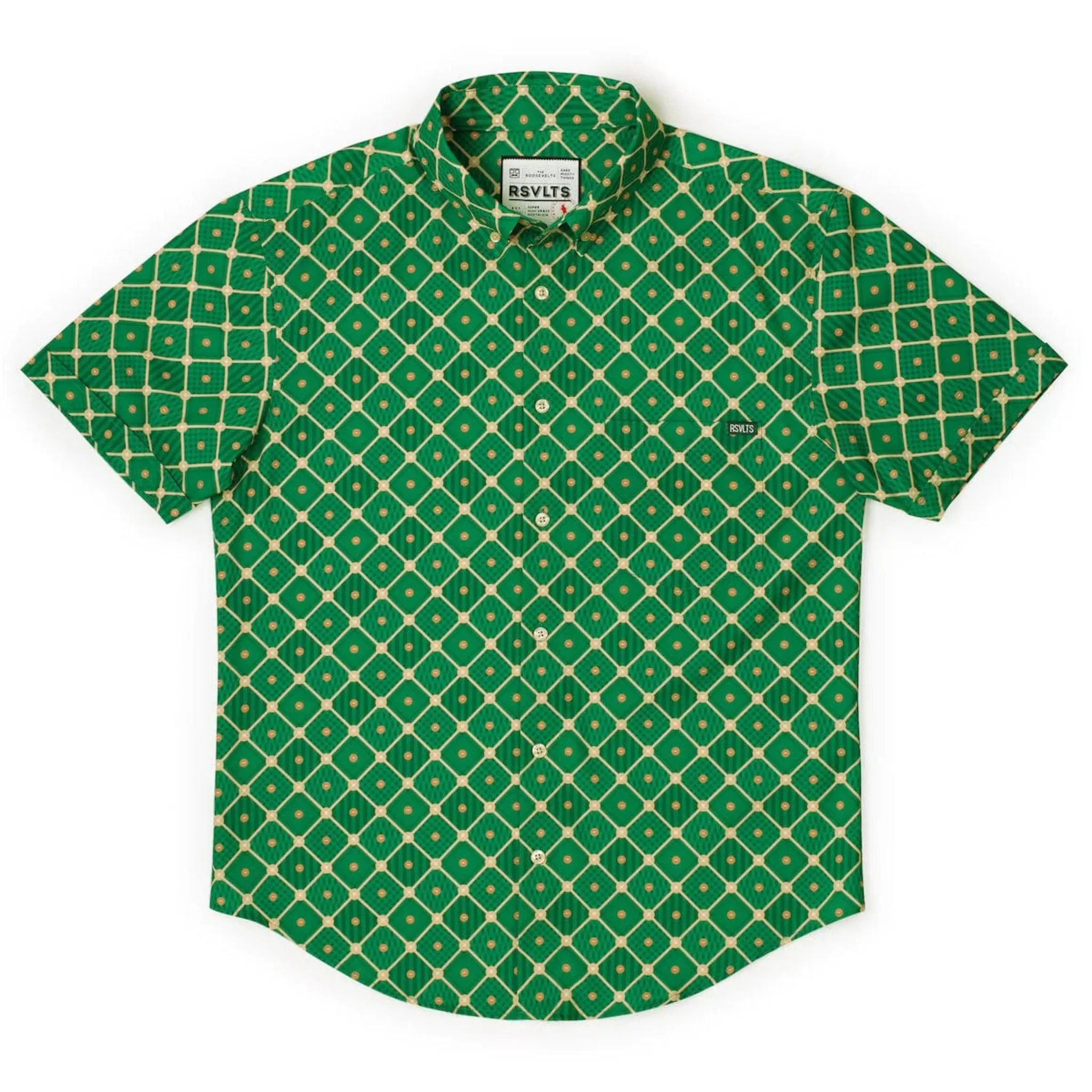 RSVLTS Men's Diamonds are Forever KUNUFLEX Short Sleeve Shirt