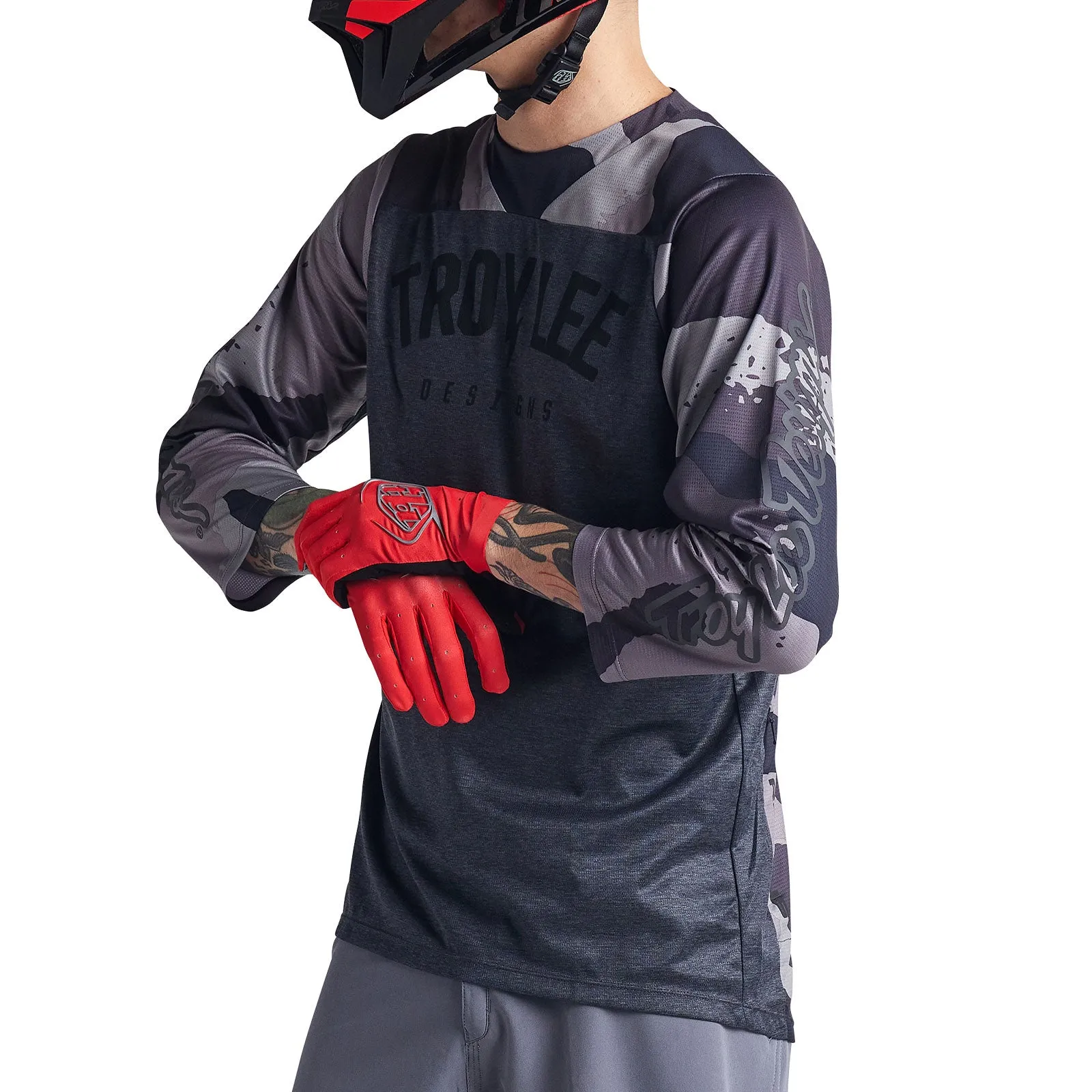 Ruckus 3/4 Jersey Camber Camo Black Heather