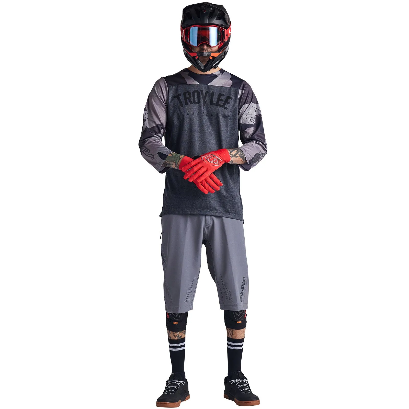 Ruckus 3/4 Jersey Camber Camo Black Heather